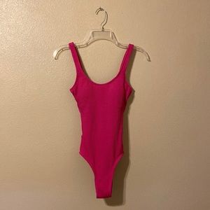Women’s Small Hot Pink One Piece Swim Suit